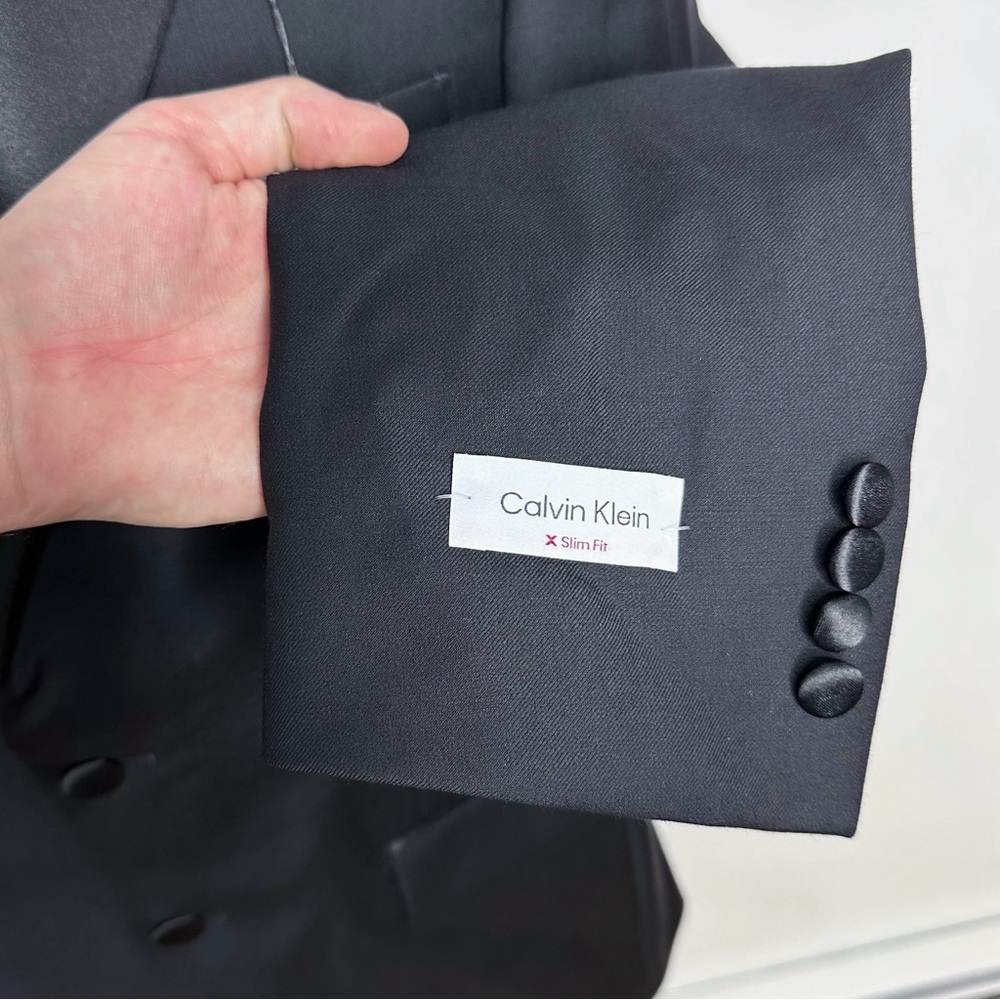 NWT Calvin Klein Black Tuxedo Jacket - Picture 7 of 10